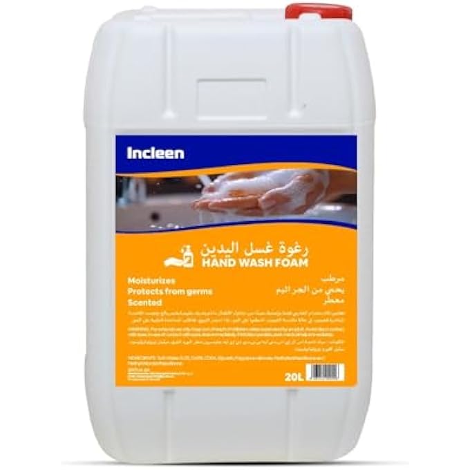 HAND WASH FOAM, 20L, MOISTURISING ROSE SCENT, PARABEN FREE, PROTECTIVE HAND HYGIENE